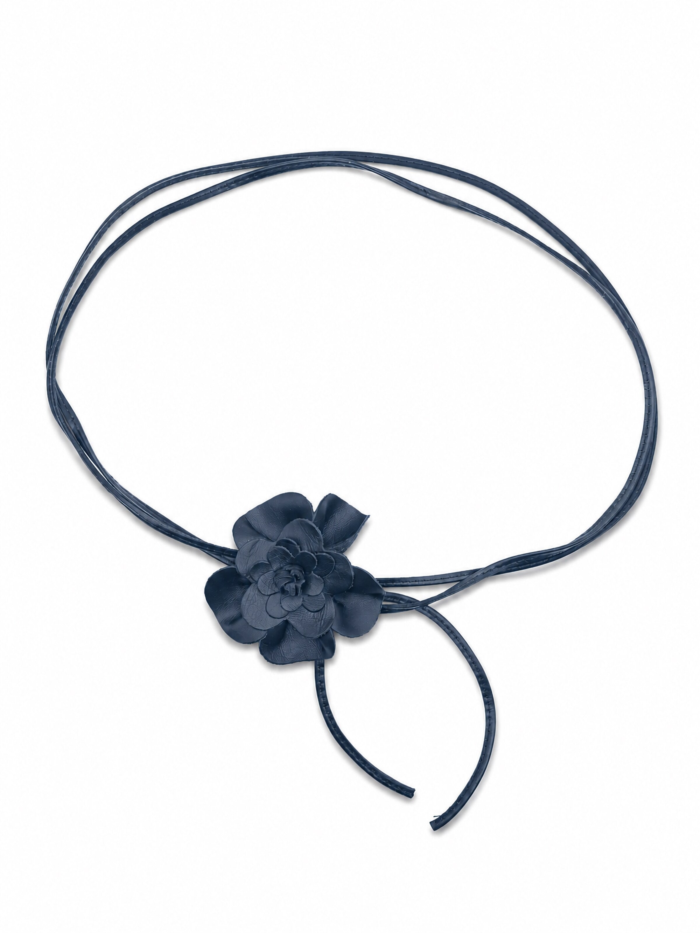 COLLEZIONE ALESSANDRO Gürtel 'Blüte'‌‌ in Blau: Vorderseite