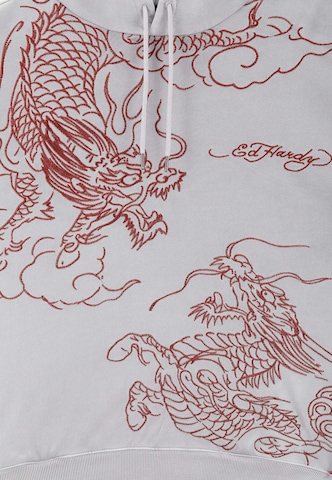 Ed Hardy Sweatshirt 'Battle Dragon' in Grau