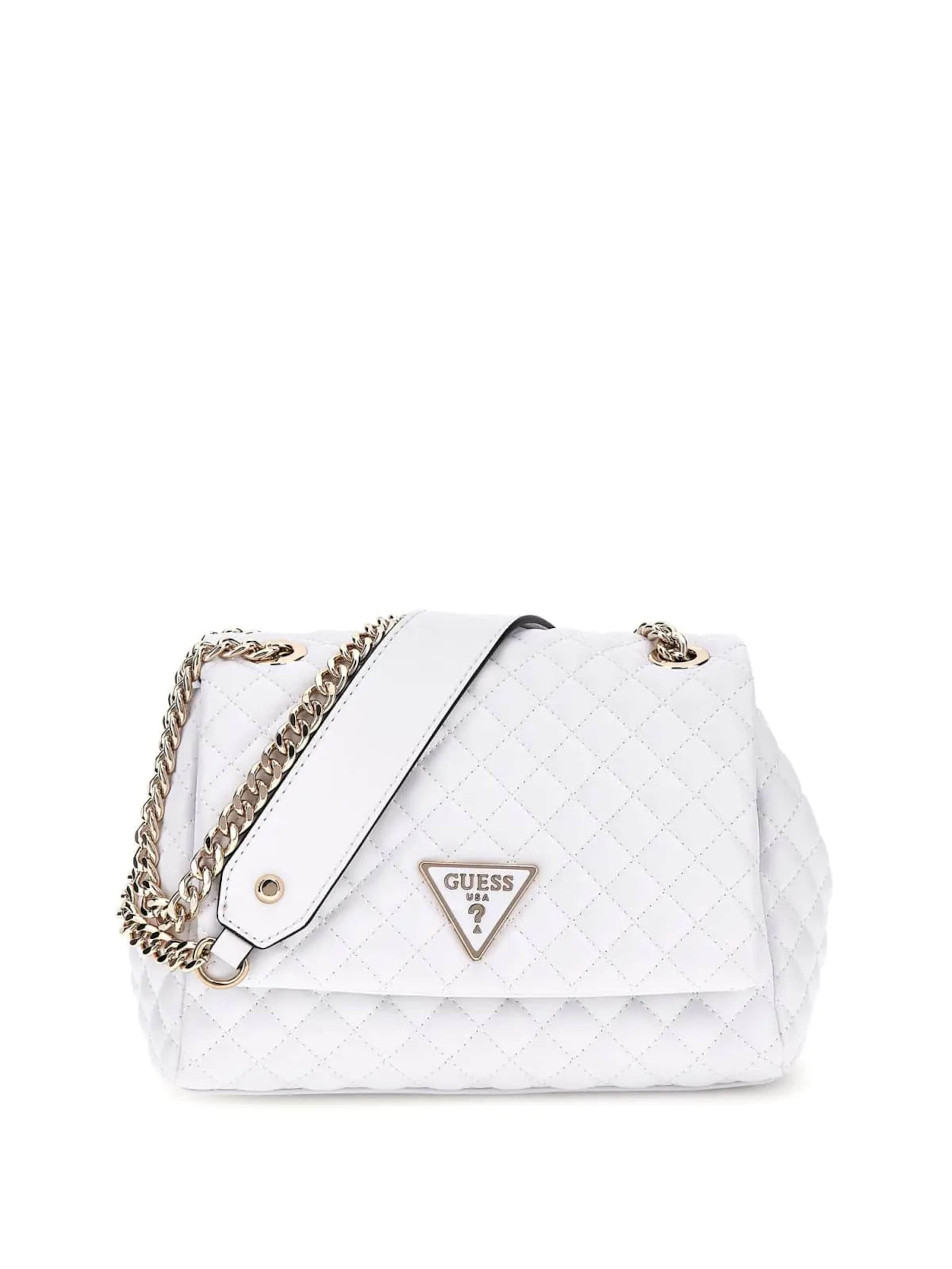 GUESS Schoudertas 'Sac Rabat Guess Deesa Convertible Xb White' in Wit: voorkant