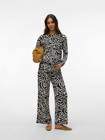 Vero Moda MaternityWide Leg/ Široke nogavice Hlače 'VMMFriga' - bež boja