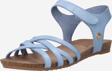 MUSTANG Sandalen met riem in Blauw: voorkant