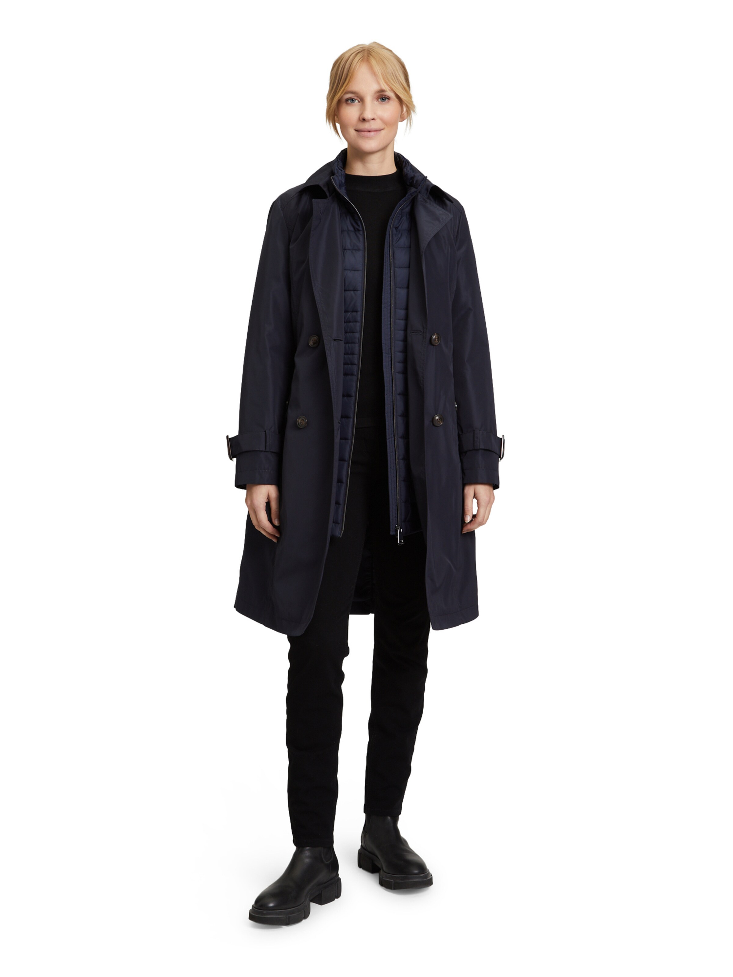Betty Barclay Between Seasons Coat in Navy ABOUT YOU