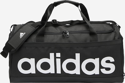 ADIDAS SPORTSWEAR Sporttas 'Essentials Linear Medium' in de kleur Zwart / Wit, Productweergave