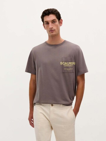 T-Shirt ' ' Scalpers en marron : devant