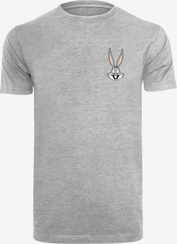 F4NT4STIC Shirt 'Looney Tunes Bugs Bunny' in Grey: front