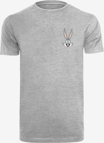 F4NT4STIC T-Shirt 'Looney Tunes Bugs Bunny' in Grau: predná strana