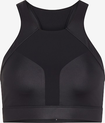 Born Living Yoga Sporttop ' Luana ' in Zwart: voorkant