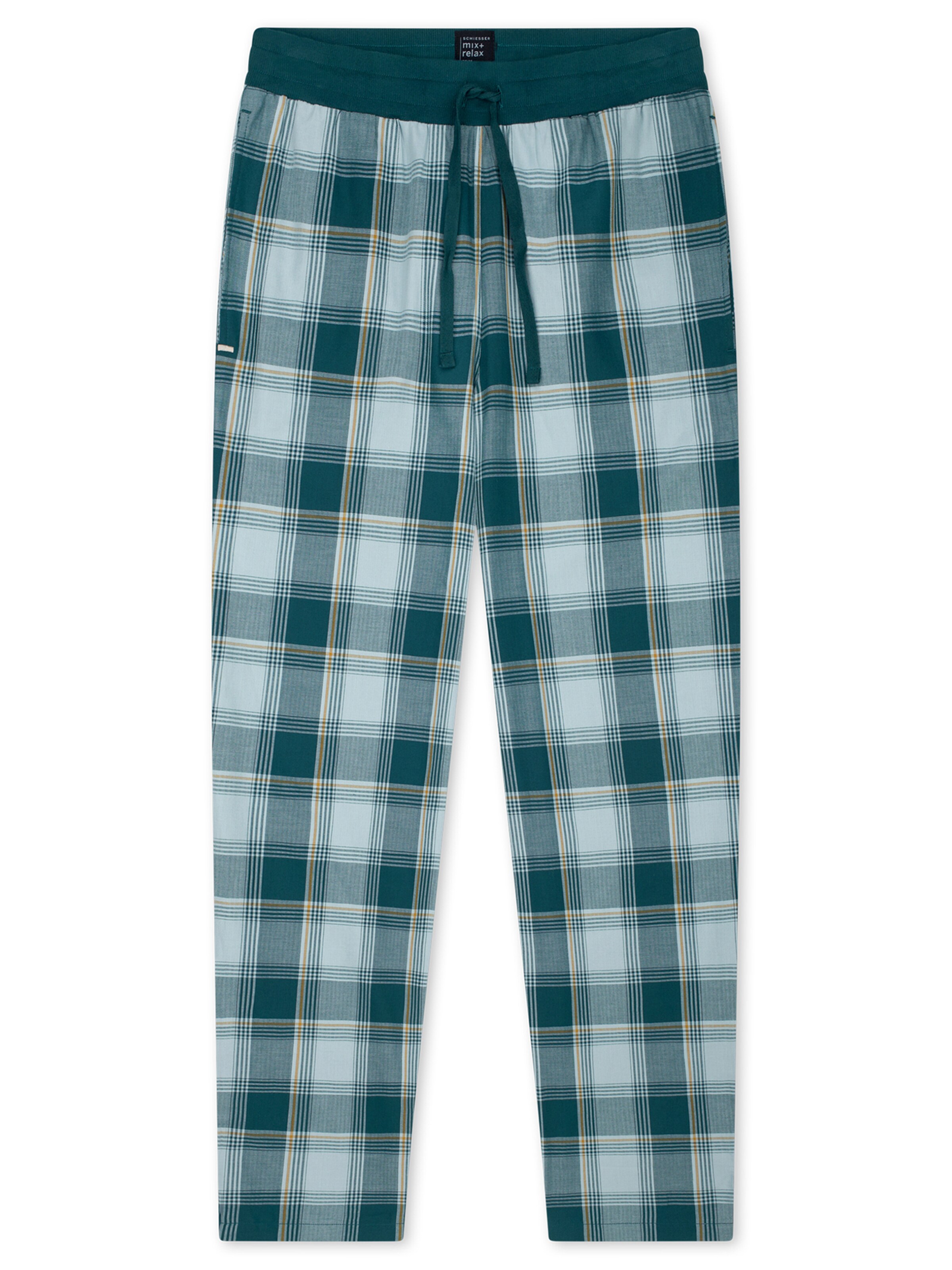 SCHIESSER Pyjamahose ' Mix Relax ' in Blau: Vorderseite
