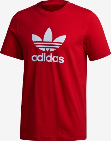 ADIDAS ORIGINALS T-Shirt 'Trefoil' in Rot: predná strana