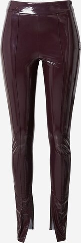 Skinny Pantalon 'DRAINPIPE' River Island en marron : devant