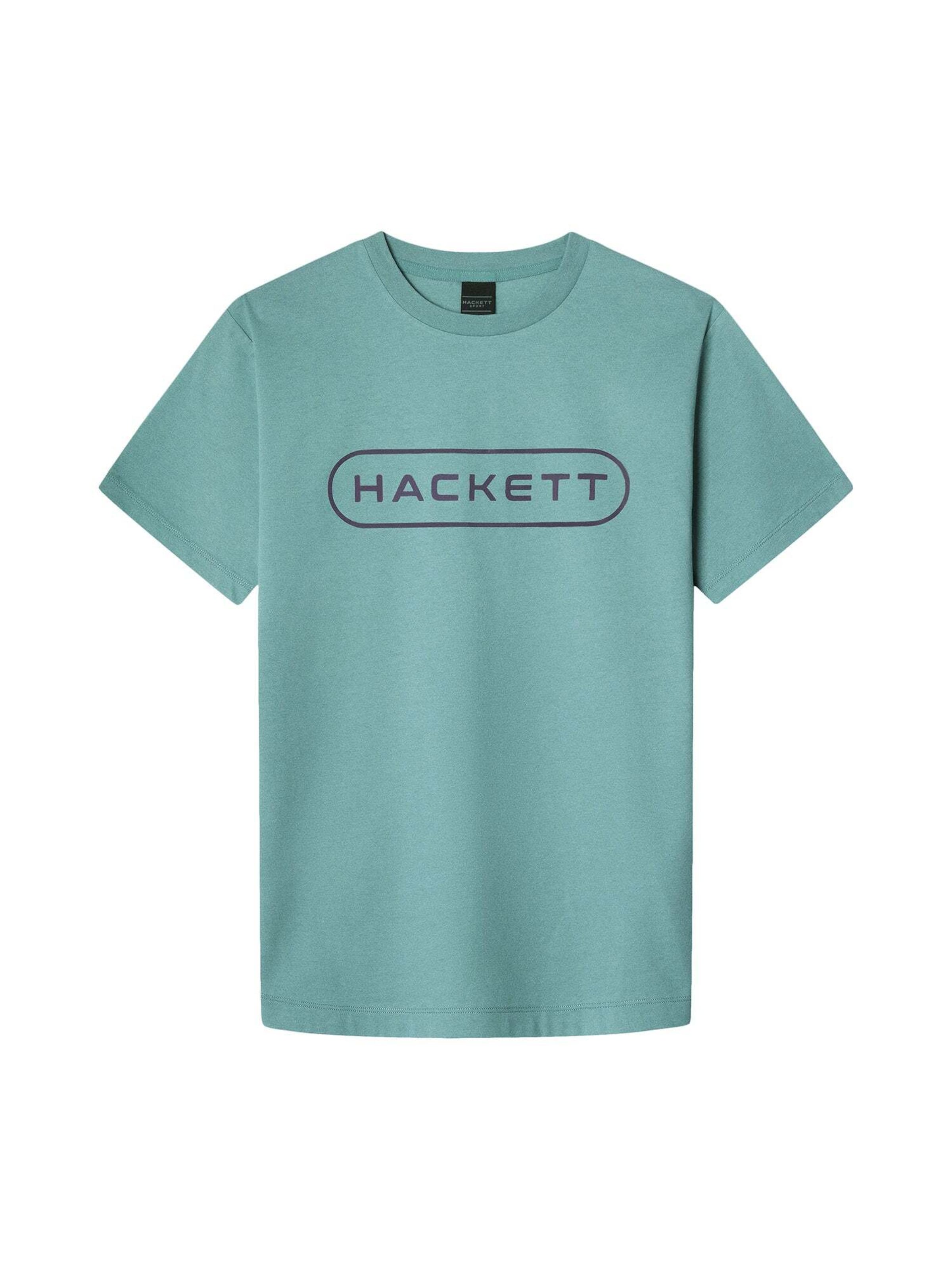 Hackett London T-Shirt 'Essential' en bleu foncé / vert, Vue avec produit