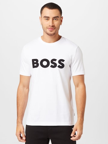 BOSS Black - Camiseta 'Tiburt' en blanco: frente