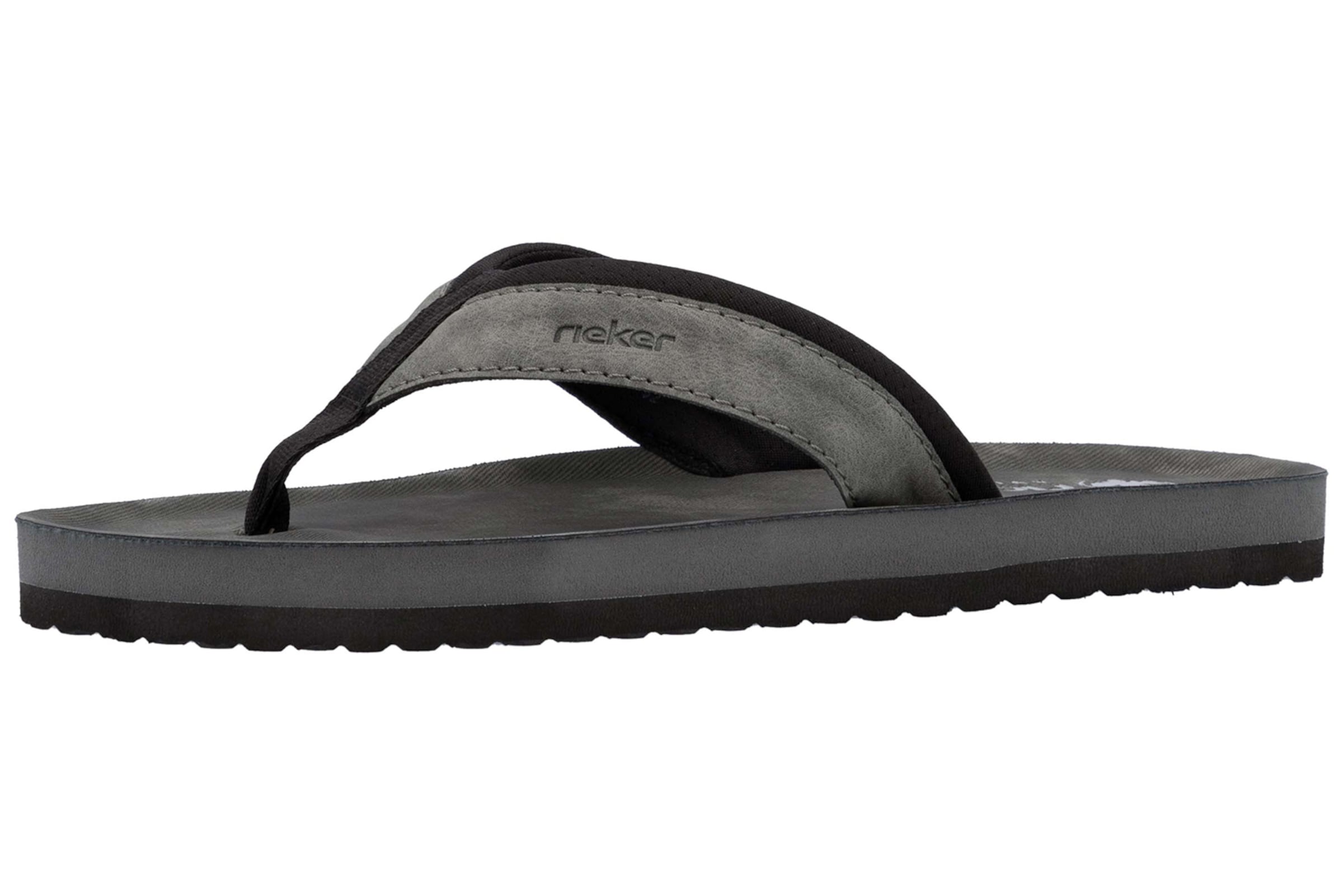 Rieker T-Bar Sandals in Grey: front