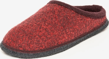 Gottstein Hausschuh 'Gottstein Walkpantoffel Wool Venture Low' in Rot: Vorderseite