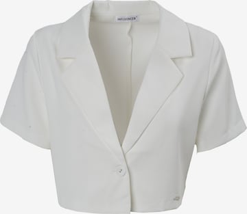 Influencer Blazer in Weiß: Vorderseite