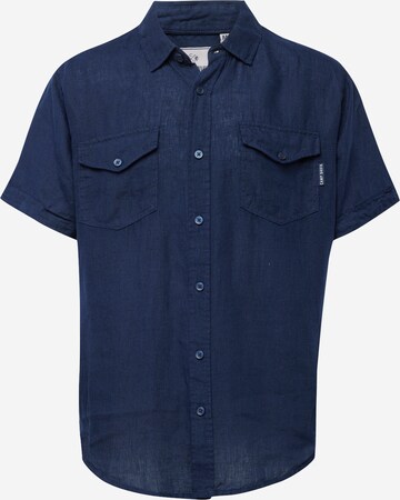 Coupe regular Chemise CAMP DAVID en bleu : devant