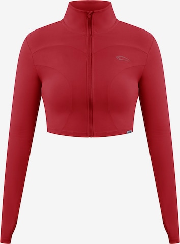 Smilodox Trainingsjack ' Brianna ' in Rood: voorkant