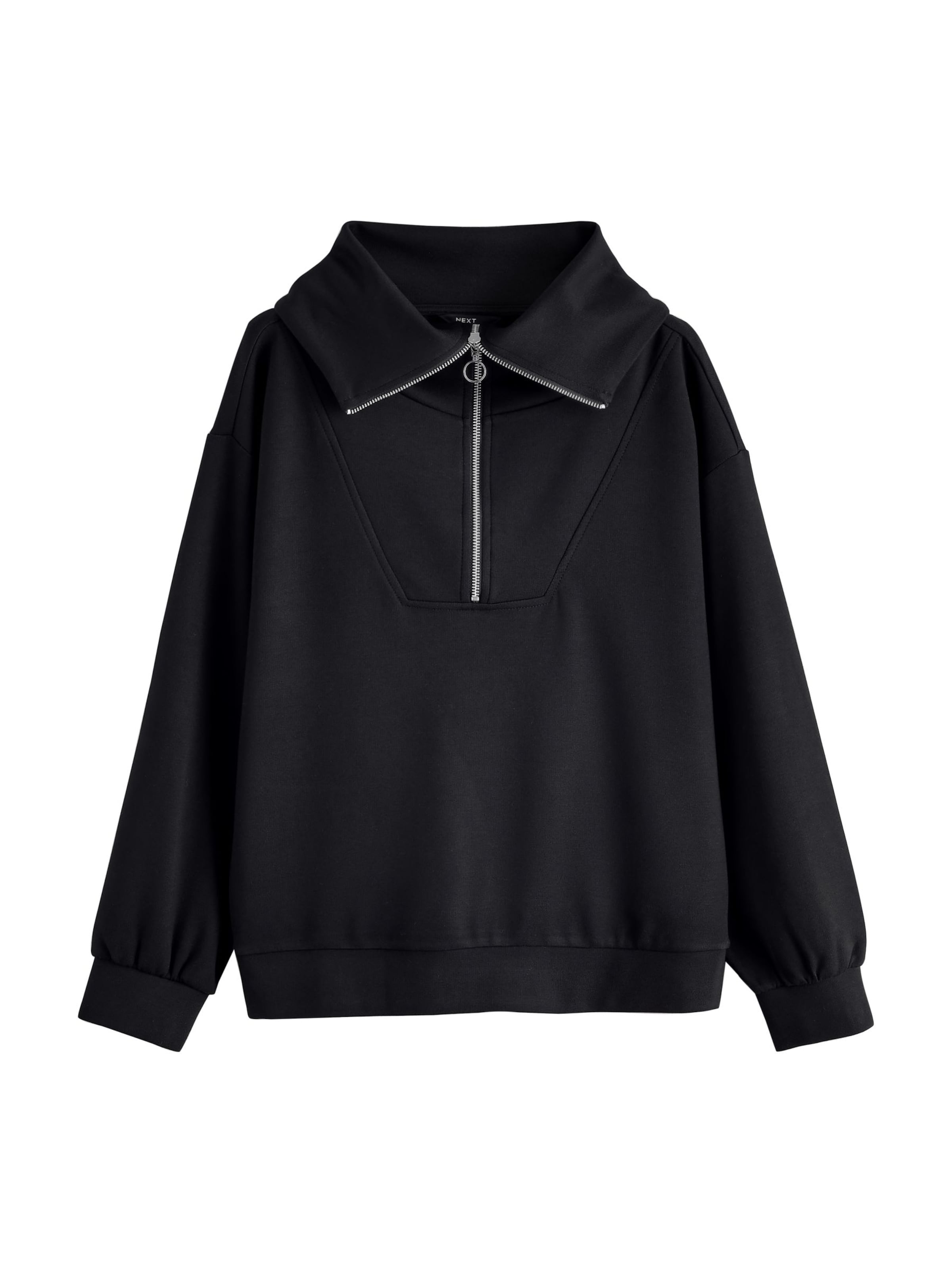 Sweat-shirt Next en noir : devant