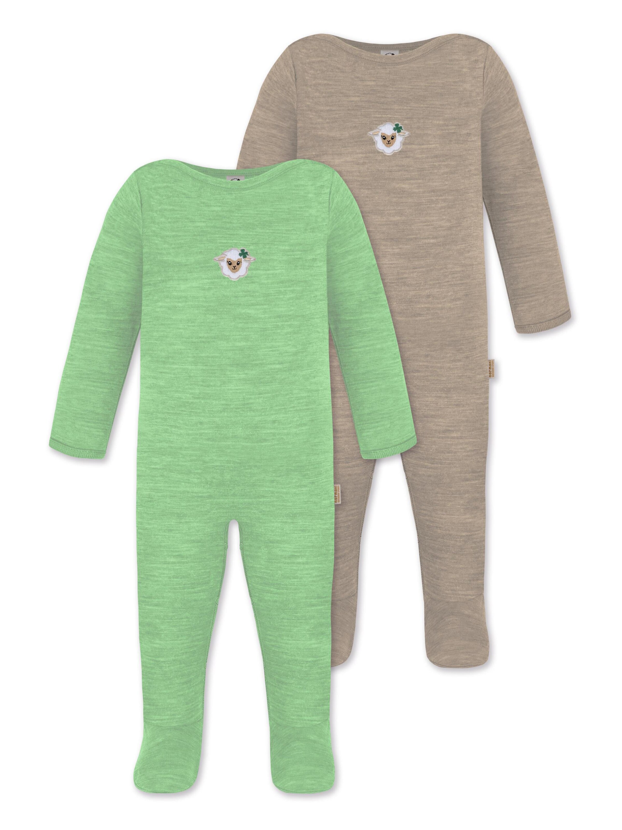 normani Strampler/Body 'Levin' in Beige: Vorderseite