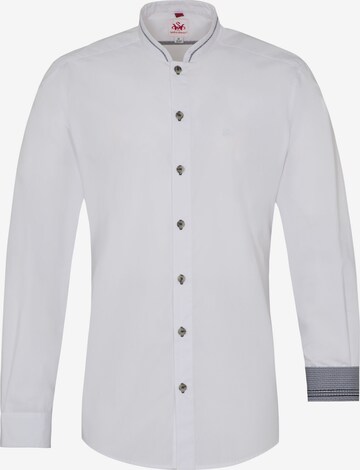 SPIETH & WENSKY Traditional Button Up Shirt 'Danton' in White: front