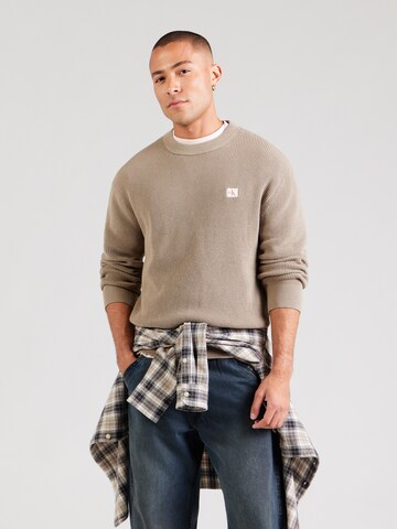 Calvin Klein Jeans Pullover 'CLSC' in Braun: Vorderseite