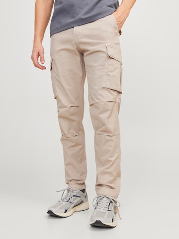 JACK & JONES Regular Cargobyxa 'Ace Tucker' i beige: framsida