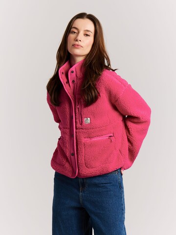 PROTEST Fleece jas 'PRTLUX' in Roze