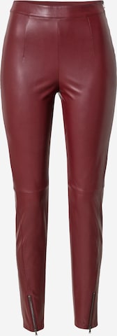 Coupe slim Pantalon PATRIZIA PEPE en rouge : devant