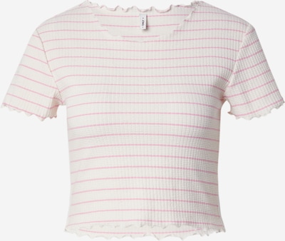 ONLY T-Shirt 'ANITS' in hellpink / weiß, Produktansicht