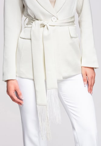 Ombre Blazer in White