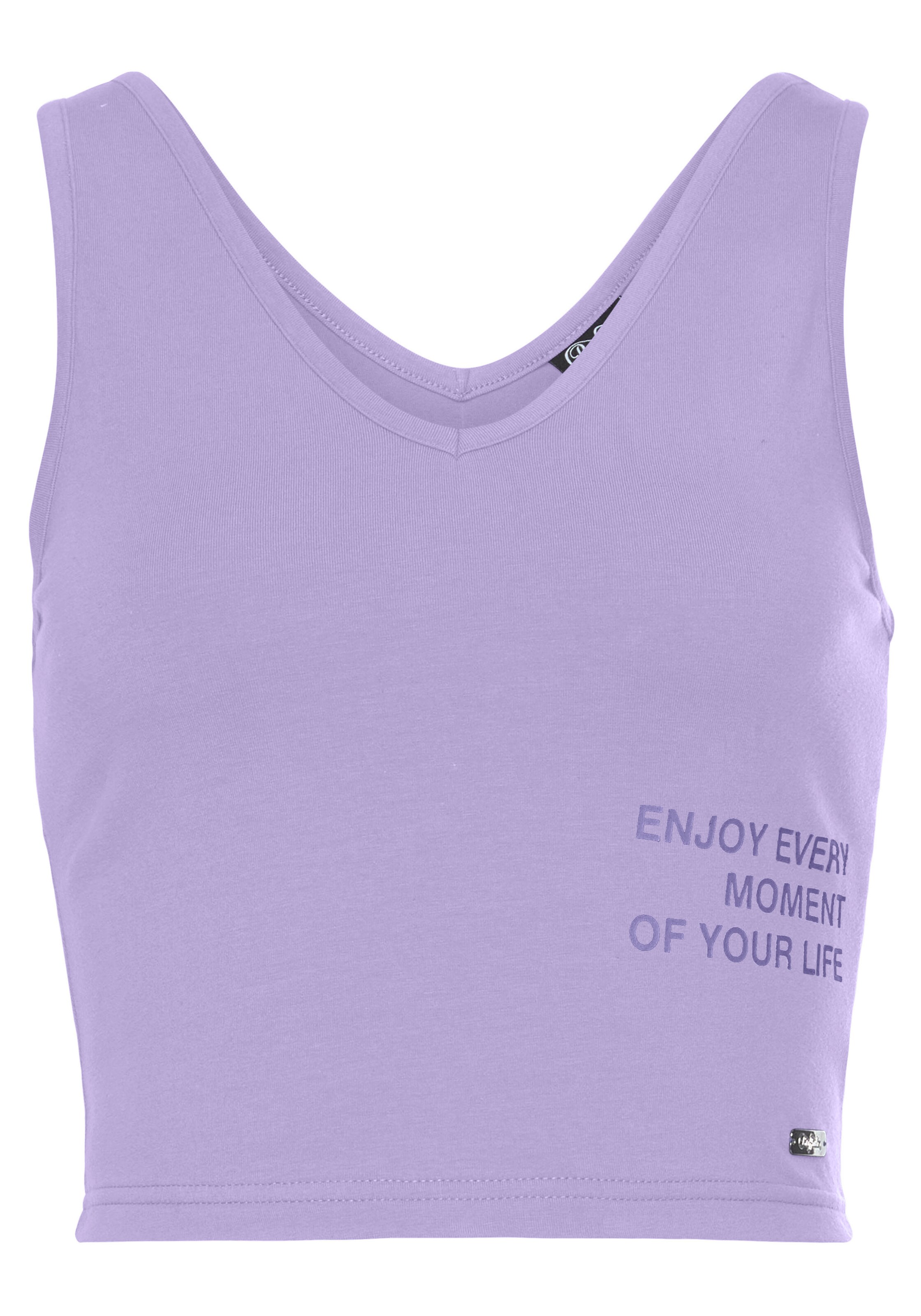 BUFFALO Top – fialová: přední strana