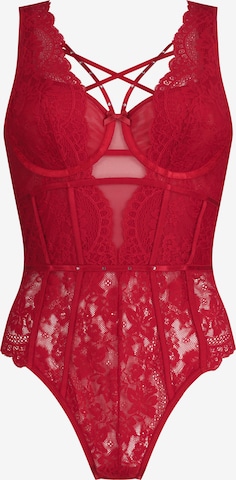 Hunkemöller - Body 'Mariah' en rojo: frente