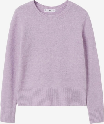 MANGO Sweater in Purple: front