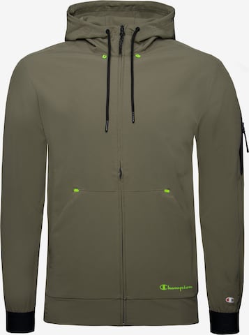 Champion Authentic Athletic Apparel Sportjas in Groen: voorkant