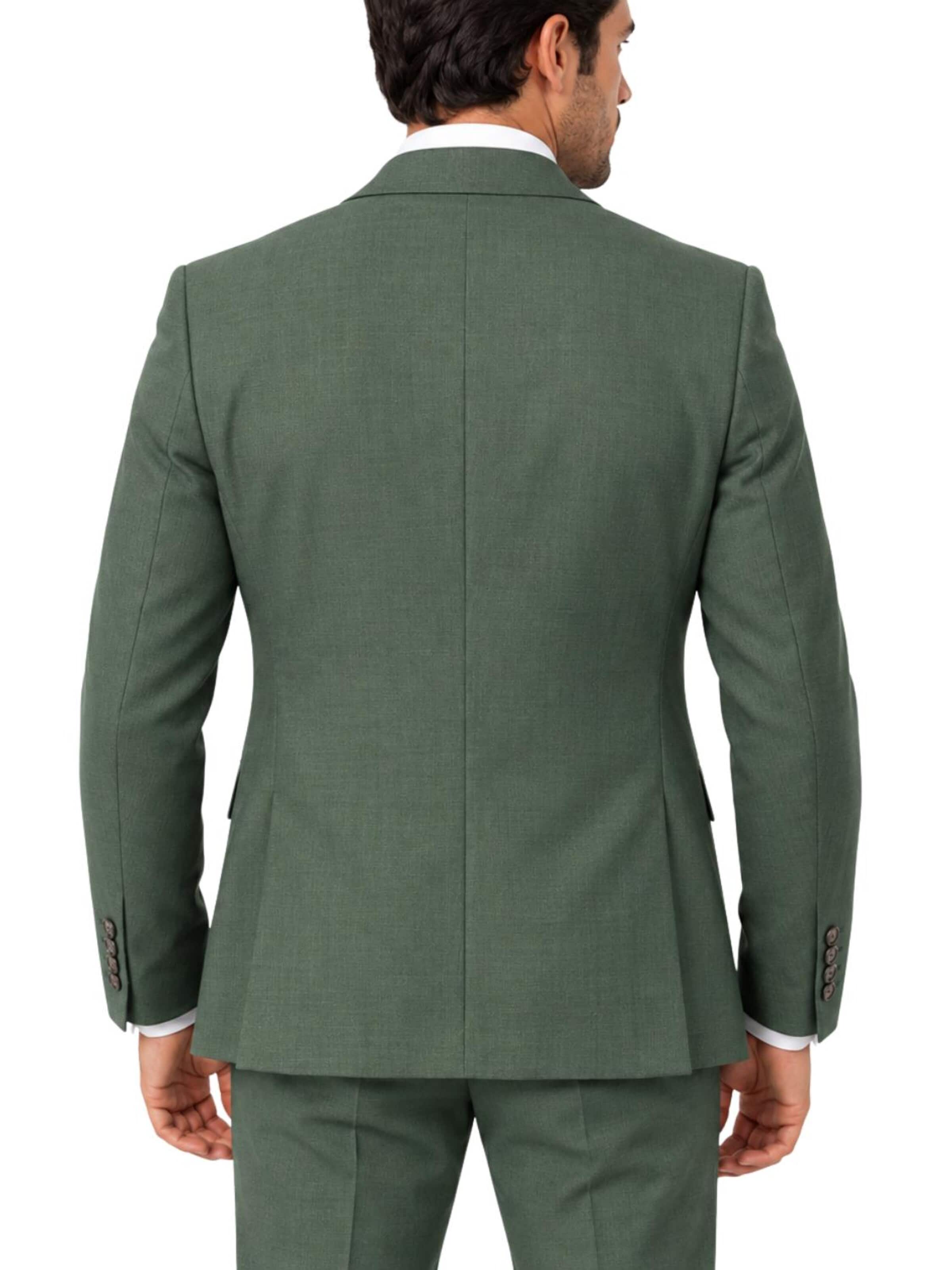Guild Slim fit Suit 'Slim fit Business Anzug' in Green