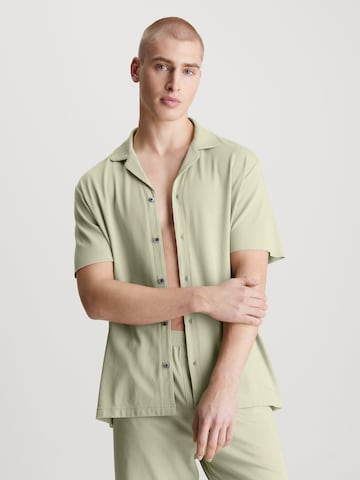 Pyjama court 'CK Black' Calvin Klein Underwear en vert : devant