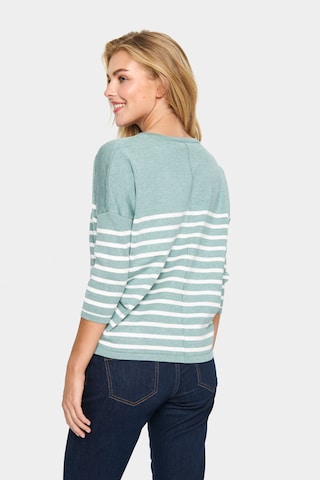 SAINT TROPEZ Pullover 'MilaSZ' in Grün