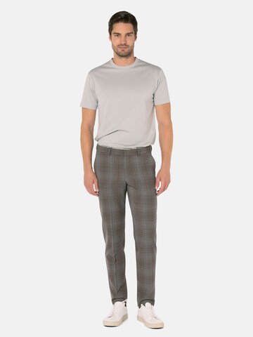 BENVENUTO Slimfit Broek in Bruin: voorkant