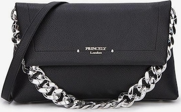 Princely London Schultertasche 'Peggy' in Schwarz: Vorderseite