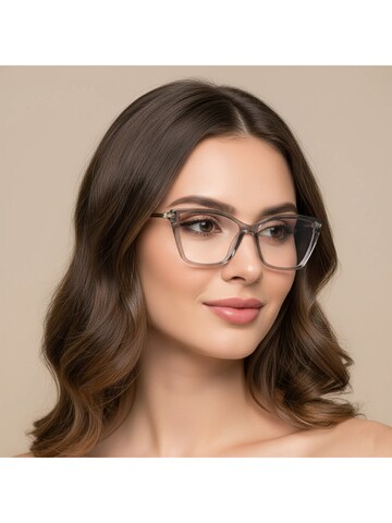 Lunettes 'Damen Cat-eye Blaulichthemmende Brillen Für Frauen Techale' VEYREY en transparent : devant