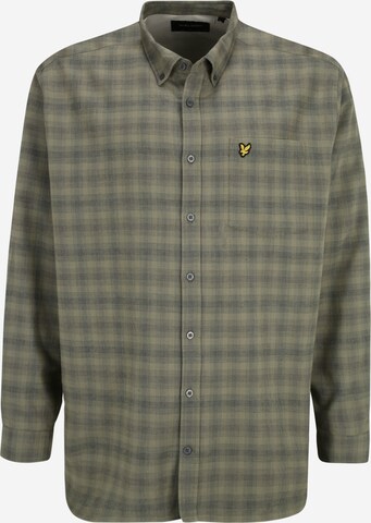 Lyle & Scott Big&Tall Rovný strih Košeľa - Zelená: predná strana