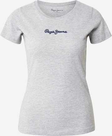 Pepe Jeans Tričko – šedá: přední strana