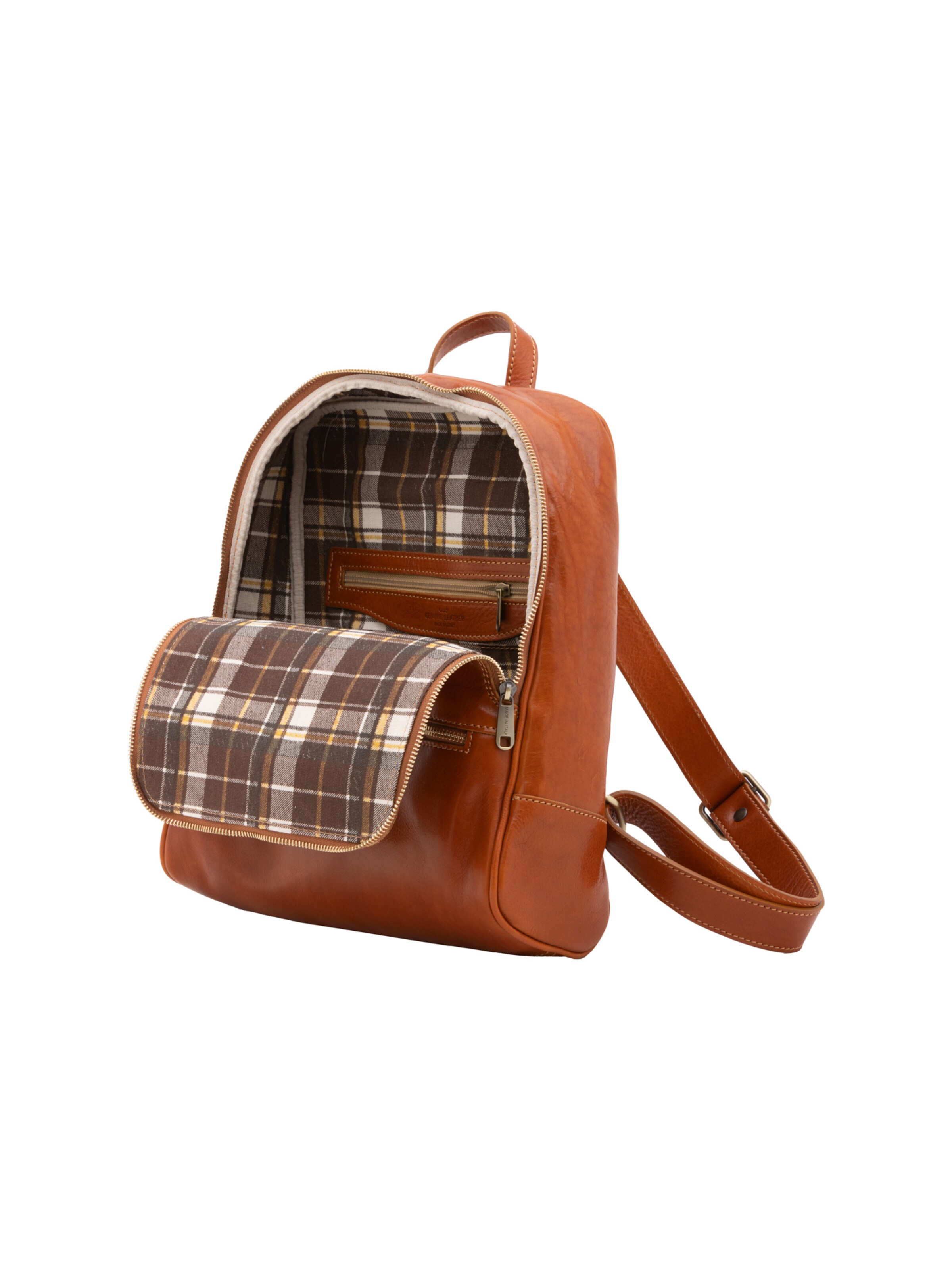 Borsa a spalla 'Zaino Silvanae Vera Pelle - Donna Chiusura Zip Tracolla Regolabile' di I Fratelli in beige