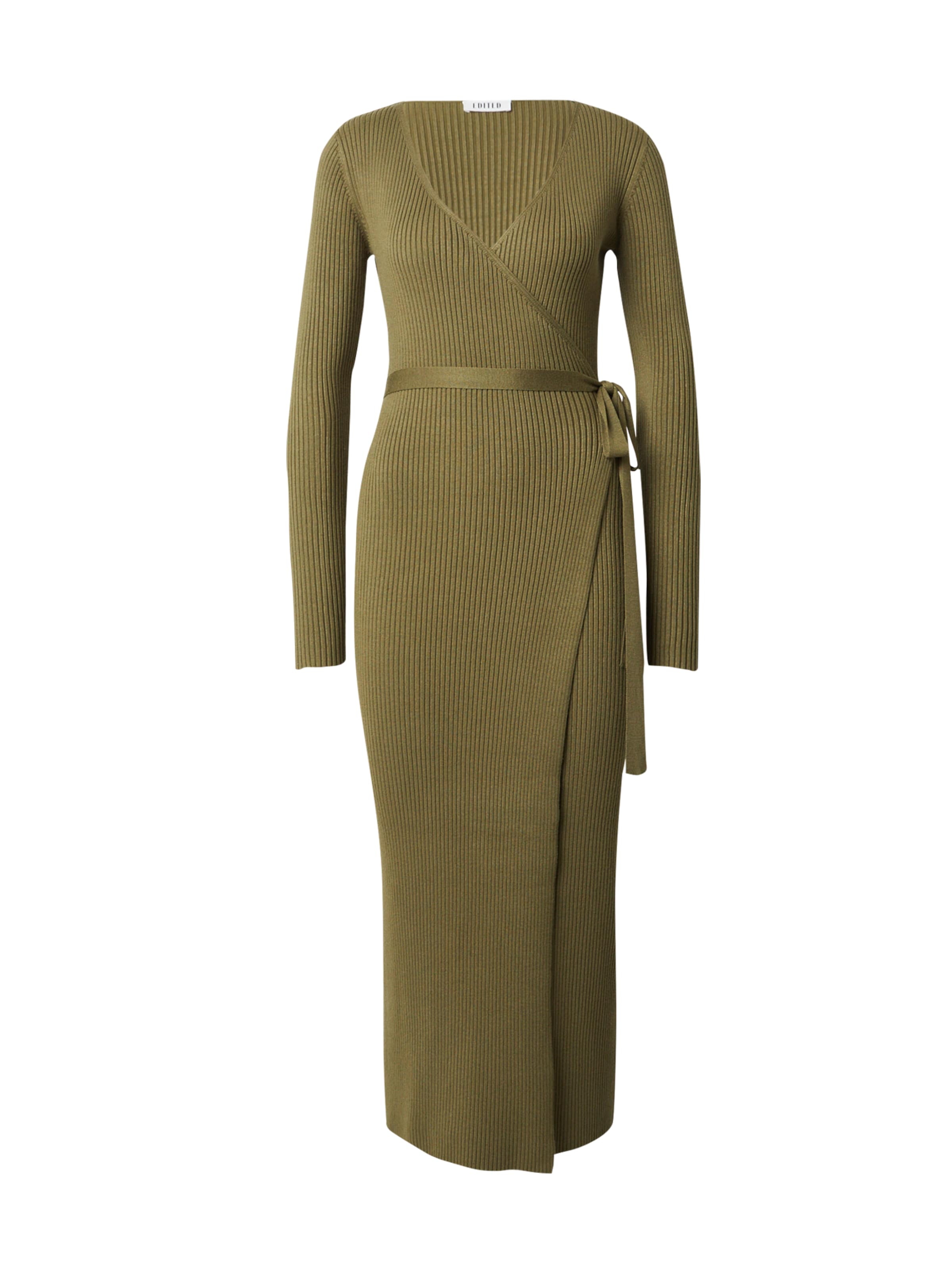 EDITED Knitted dress 'Mailien' in Green: front