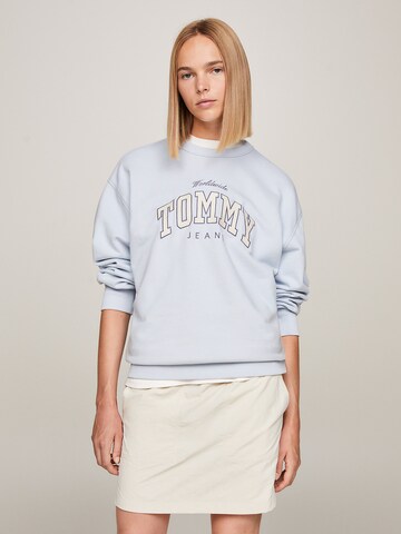 Tommy Jeans - Sweatshirt 'Varsity' em azul: frente