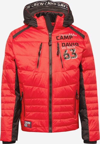 CAMP DAVID Between-Season Jacket in Red: front