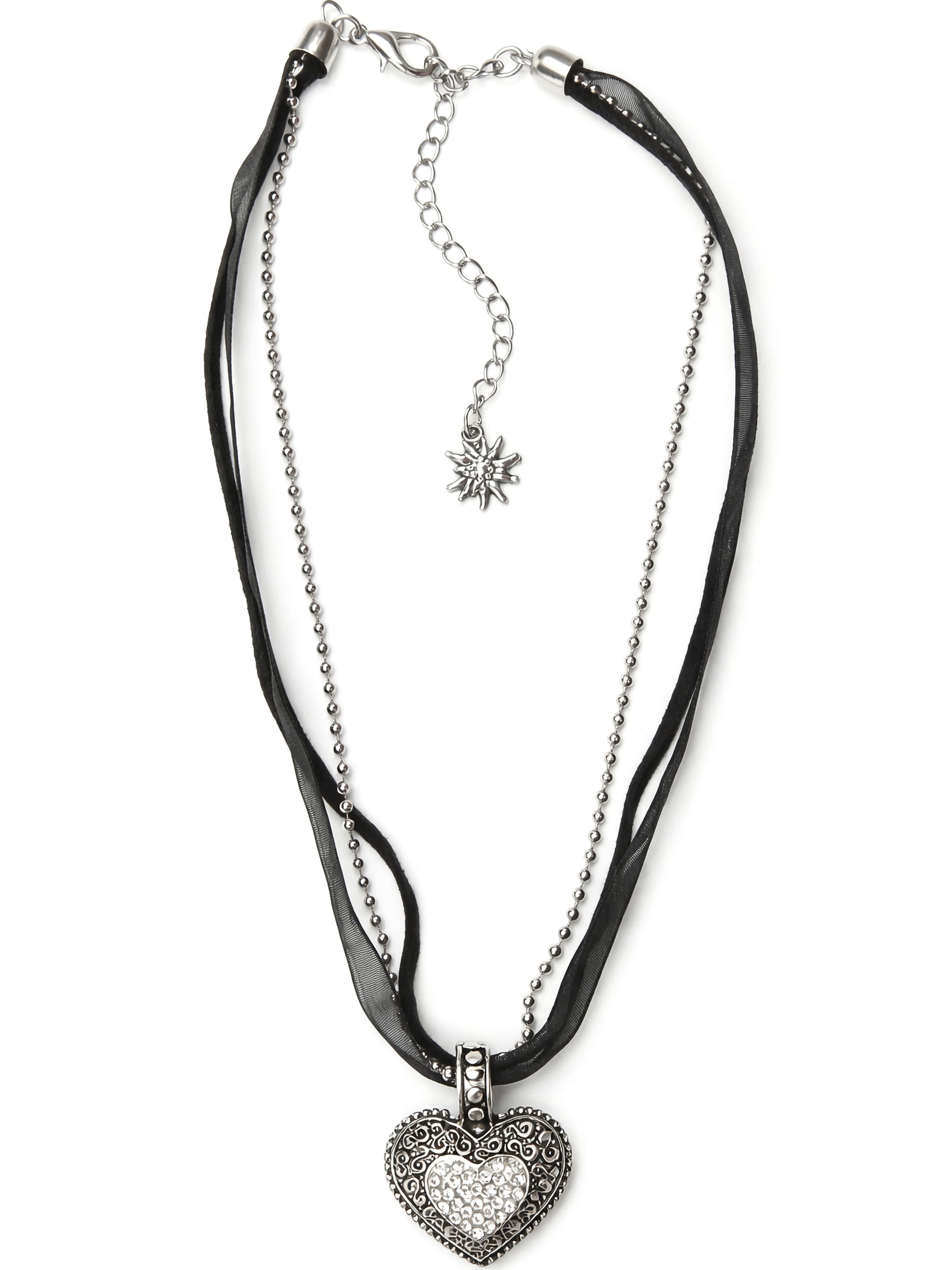 Allgäu Rebell Necklace 'Lissi' in Black: front