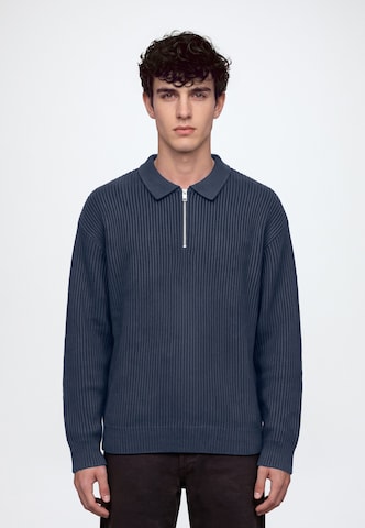Pull-over 'JREBLOGAN' JJ Rebel en bleu : devant