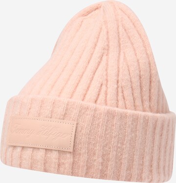 Bonnet TOMMY HILFIGER en rose : devant