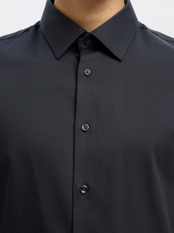 SELECTED - Ajuste estrecho Camisa '16092939' en negro